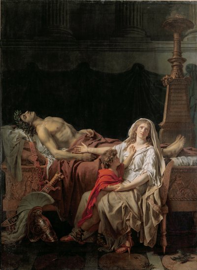 The Pain of Andromache, 1783 by Jacques Louis David