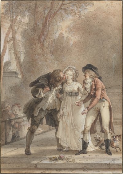 Loaned Kiss by Jacques Louis François Touzé