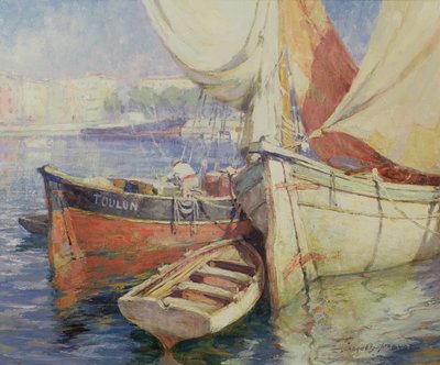 Tartane a Quai, Port de Nice by Jacques Madyol