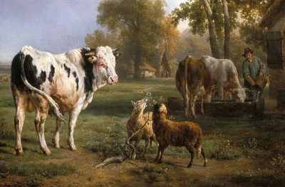 White Bull and Other Animals by Jacques Raymond Brassacat