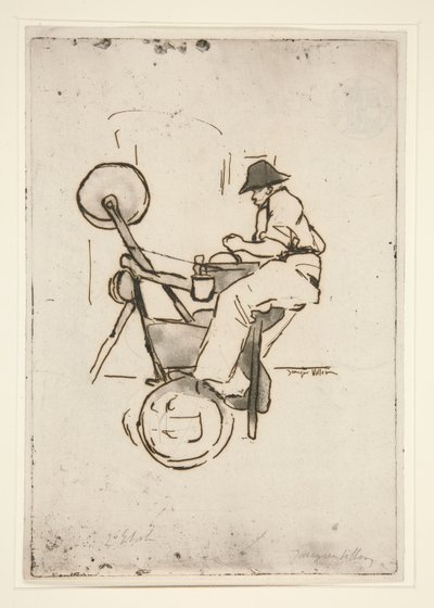 The Knife-Grinder by Jacques Villon