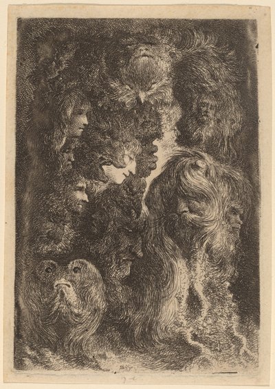 Fantastic Heads by Jacques de Gheyn III