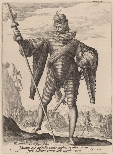 Lieutenant-Colonel by Jacques de Gheyn II after Hendrik Goltzius