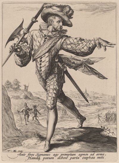 Sergeant by Jacques de Gheyn II after Hendrik Goltzius