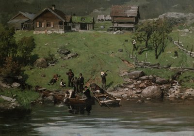 From Kittelsvika at Krøderen by Jahn Ekenaes