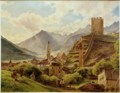 View of Merano by Jakob Alt