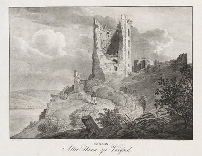 Ungern, Old Tower at Vicegrad by Jakob Alt