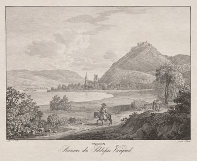 Hungary, Ruins of Vicegrad Castle by Jakob Alt