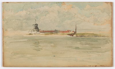 A Little Red Note–Dordrecht by James Abbott McNeill Whistler