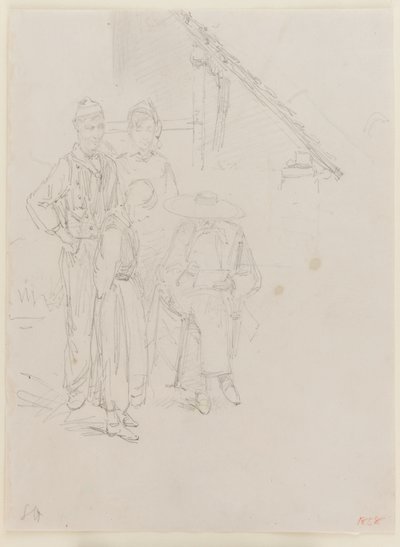 An Artist Sketching, 1858 by James Abbott McNeill Whistler