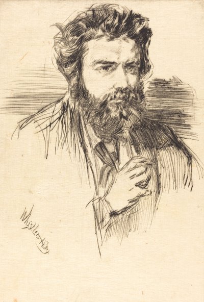 Astruc, A Literary Man, 1859 by James Abbott McNeill Whistler
