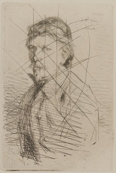 August Delâtre, 1858 by James Abbott McNeill Whistler