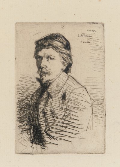 Auguste Delatre by James Abbott McNeill Whistler
