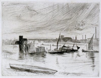 Battersea Dawn (Cadogan Pier) by James Abbott McNeill Whistler