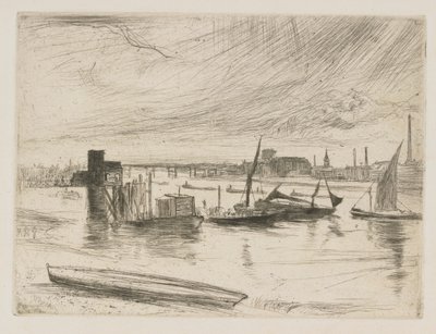 Battersea Dawn Cadogan Pier by James Abbott McNeill Whistler
