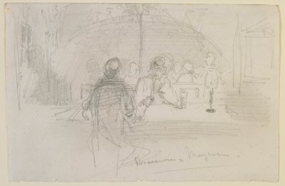 Brasserie in Mayence by James Abbott McNeill Whistler