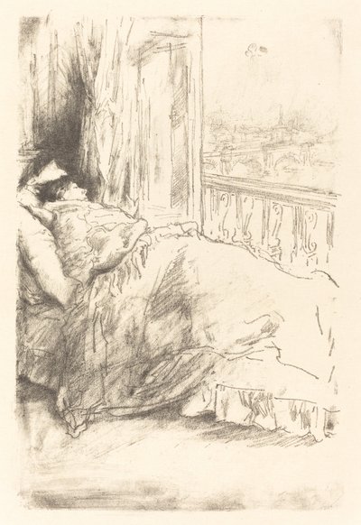 By the Balcony by James Abbott McNeill Whistler