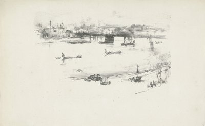 Charing Cross Railway Bridge by James Abbott McNeill Whistler
