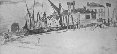 Chelsea Wharf, 1863 by James Abbott McNeill Whistler