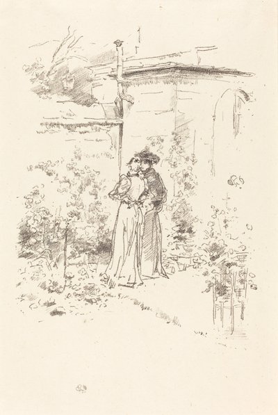 Confidences in the Garden, 1894 by James Abbott McNeill Whistler