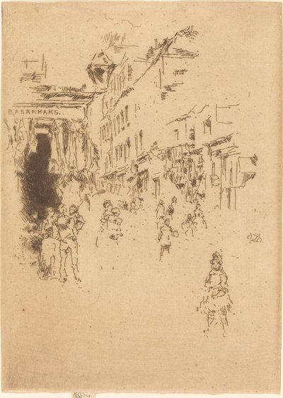 Cutler Street, Hounsditch by James Abbott McNeill Whistler