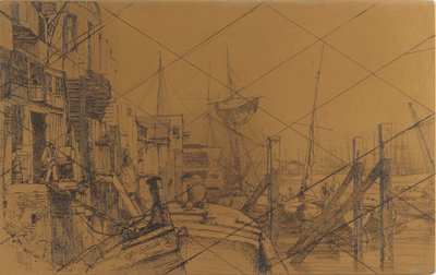 Etching plate: Limehouse by James Abbott McNeill Whistler