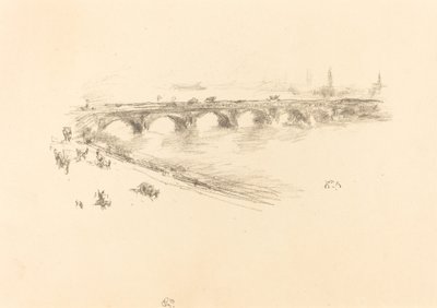 Evening, Little Waterloo Bridge by James Abbott McNeill Whistler