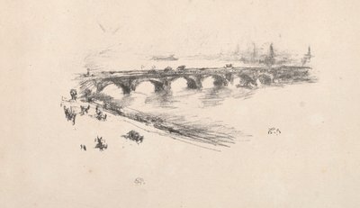 Evening, Little Waterloo Bridge by James Abbott McNeill Whistler