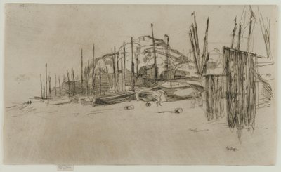 Fishing Boats, Hastings by James Abbott McNeill Whistler