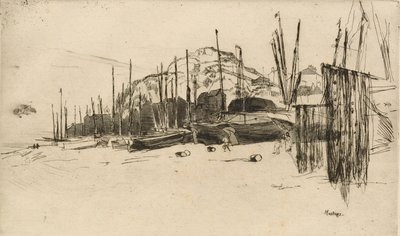 Fishing Boats, Hastings by James Abbott McNeill Whistler