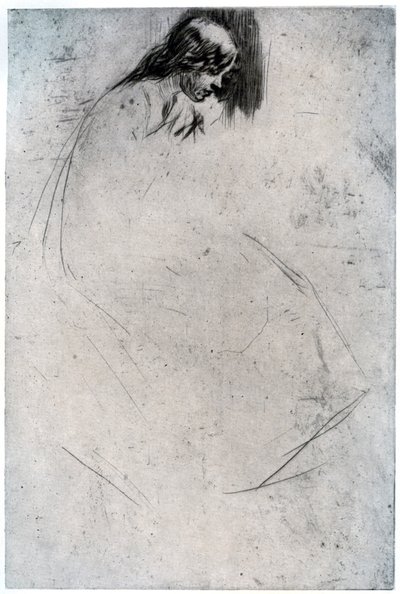 Fumettes Bent Head by James Abbott McNeill Whistler