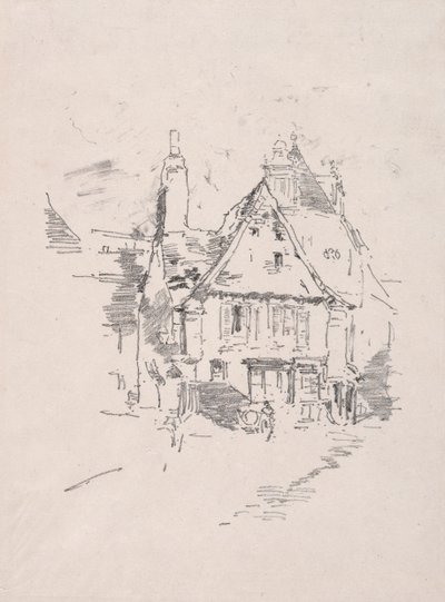 Gabled Roofs, Vitré, 1893 by James Abbott McNeill Whistler