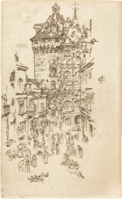 Hotel de Ville, Loches by James Abbott McNeill Whistler