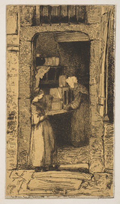 The Mustard Seller, 1858 by James Abbott McNeill Whistler