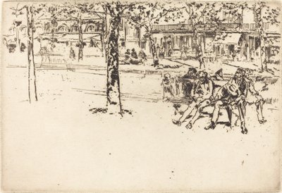 Le Boulevard Poissoniere by James Abbott McNeill Whistler