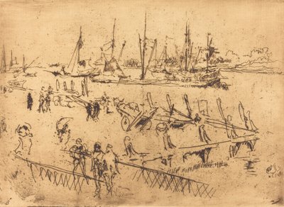 Little Dordrecht, 1884 by James Abbott McNeill Whistler