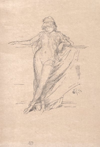 Little Draped Figure Leaning, 1894 by James Abbott McNeill Whistler