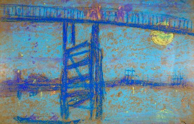 Nocturne: Battersea Bridge, 1872-1873 by James Abbott McNeill Whistler