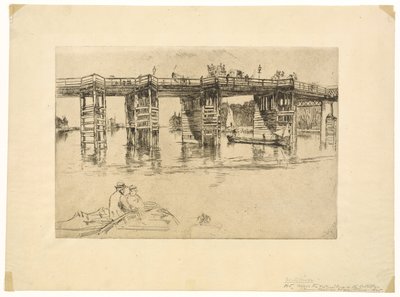 Old Putney Bridge by James Abbott McNeill Whistler