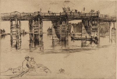 Old Putney Bridge, 1879 by James Abbott McNeill Whistler