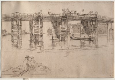 Old Putney Bridge by James Abbott McNeill Whistler