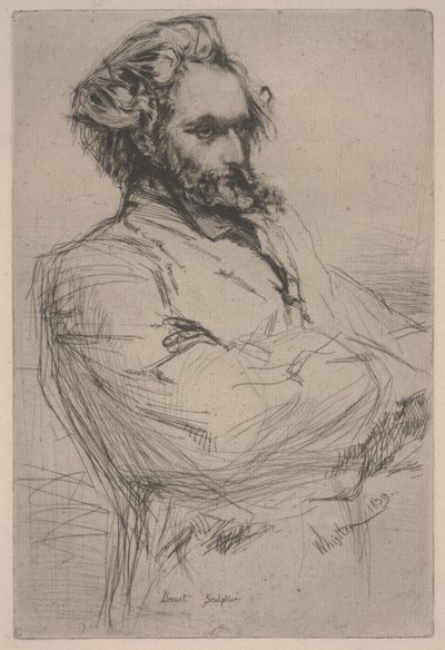 Portrait of Drouet by James Abbott McNeill Whistler