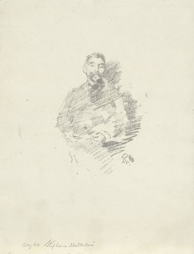 Portrait of Stéphane Mallarmé by James Abbott McNeill Whistler