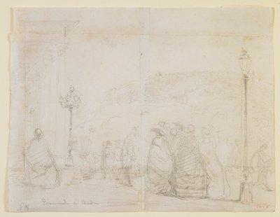 Promenade in Baden, 1858 by James Abbott McNeill Whistler