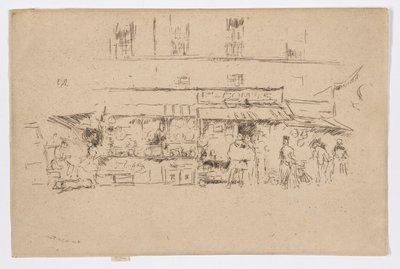 Quai de Montebello by James Abbott McNeill Whistler