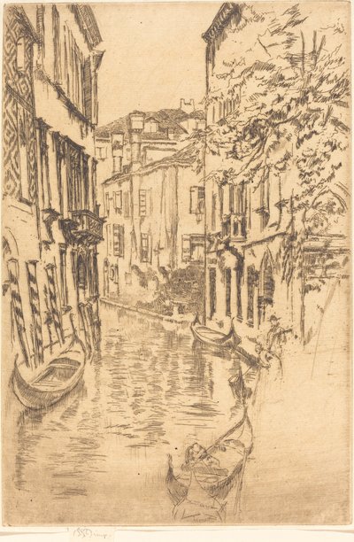 Quiet Canal, 1880 by James Abbott McNeill Whistler