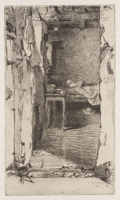 Rag Pickers, Quartier Mouffetard, Paris by James Abbott McNeill Whistler