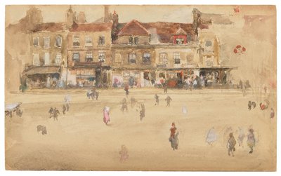 Red and Brown-Hoxton by James Abbott McNeill Whistler
