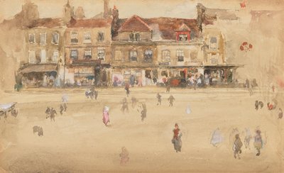Red and Brown-Hoxton by James Abbott McNeill Whistler