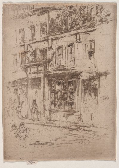 Rue du Buerre, Brussels by James Abbott McNeill Whistler